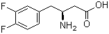 (S)-3-Amino-4-(3,4-difluorophenyl)butanoic acid molecular structure (CAS 270063-53-1)