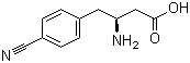 (S)-3-Amino-4-(4-cyanophenyl)butanoic acid molecular structure (CAS 270065-88-8)