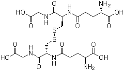 L(-)-Glutathione molecular structure (CAS 27025-41-8)