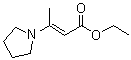 结构式 CAS# 2723-42-4, 3-(1-吡咯烷基)巴豆酸乙酯