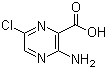 structure of CAS# 2727-13-1, 3-Amino-6-chloropyrazine-2-carboxylic acid