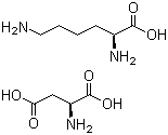 structure of CAS# 27348-32-9, L-Lysine-L-aspartate