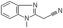 结构式 CAS# 2735-62-8, 1-甲基-2-苯并咪唑乙腈; N-甲基-2-苯并咪唑乙腈