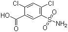 2,4-二氯-5-磺酰胺基苯甲酸分子结构 (CAS 2736-23-4)