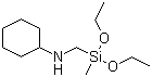[(Methyldiethoxysilyl)methyl]aminocyclohexane molecular structure (CAS 27445-54-1)