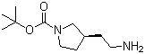 (3S)-3-(2-Aminoethyl)-1-pyrrolidinecarboxylic acid tert-butyl ester molecular structure (CAS 274692-08-9)