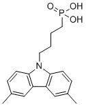 结构式 CAS# 2747959-96-0, [4-(3,6-二甲基-9H-咔唑-9-基)丁基]膦酸