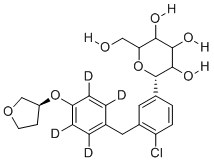 structure of CAS# 2749293-95-4, Empagliflozin-D4