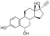 结构式 CAS# 27521-34-2, 6alpha-羟基-炔雌醇