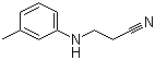 3-[(3-Methylphenyl)amino]propanenitrile molecular structure (CAS 27618-25-3)