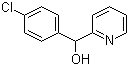 structure of CAS# 27652-89-7, 4-Chlorophenyl-2-pyridinylmethanol;alpha-(4-Chlorophenyl)pyridine-2-methanol