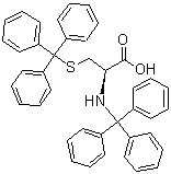 N,S-Bis(triphenylmethyl)-L-cysteine molecular structure (CAS 27686-50-6)