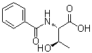 结构式 CAS# 27696-01-1, N-苯甲酰基-L-苏氨酸