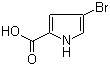 结构式 CAS# 27746-02-7, 4-溴吡咯-2-羧酸