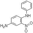 structure of CAS# 2784-89-6, 2-Nitro-4-aminodiphenylamine;2-Nitro-N-phenylbenzene-1,4-diamine; 2-Nitro-4-amino-N-phenylaniline; 4-Amino-2-nitrodiphenylamine; HC Red 1