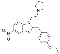 N-Pyrrolidino etonitazene molecular structure (CAS 2785346-75-8)