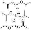 Diisopropoxy-bisethylacetoacetatotitanate  molecular structure (CAS 27858-32-8)