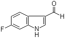 结构式 CAS# 2795-41-7, 6-氟吲哚-3-甲醛