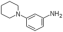结构式 CAS# 27969-75-1, 3-(1-哌啶基)苯胺; 1-(3-氨基苯基)哌啶