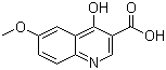 4-Hydroxy-6-methoxyquinoline-3-carboxylic acid molecular structure (CAS 28027-16-9)