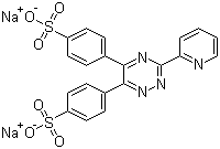 Ferrozine disodium salt molecular structure (CAS 28048-33-1)
