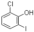 结构式 CAS# 28177-52-8, 2-氯-6-碘苯酚