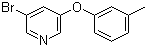 3-Bromo-5-(3-methylphenoxy)pyridine molecular structure (CAS 28231-75-6)