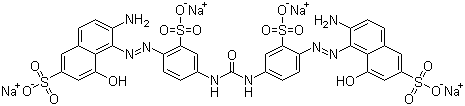 structure of CAS# 2829-43-8, Direct Red 75 tetrasodium salt ;Chlorazol fast pink; Tetrasodium 5,5'-[carbonylbis[imino(2-sulphonato-4,1-phenylene)azo]]bis(6-amino-4-hydroxynaphthalene-2-sulphonate)