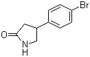 4-(4-Bromophenyl)-2-pyrrolidinone molecular structure (CAS 28311-23-1)