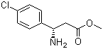 structure of CAS# 283159-95-5, (S)-Methyl 3-amino-3-(4-chlorophenyl)propanoate