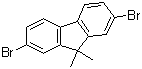 结构式 CAS# 28320-32-3, 2,7-二溴-9,9-二甲基芴; 9,9-二甲基-2,7-二溴芴