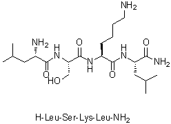 L-Leucyl-L-seryl-L-lysyl-L-leucinamide molecular structure (CAS 283609-79-0)