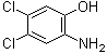 2-氨基-4,5-二氯苯酚分子结构 (CAS 28443-57-4)
