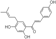 结构式 CAS# 28448-85-3, 补骨脂查耳酮