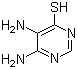 structure of CAS# 2846-89-1, 4,5-Diamino-6-mercaptopyrimidine;5,6-Diaminopyrimidine-4-thiol