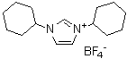 N,N'-二环己基咪唑鎓四氟硼酸盐分子结构 (CAS 286014-38-8)