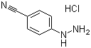 4-Cyanophenylhydrazine hydrochloride molecular structure (CAS 2863-98-1)
