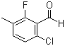6-Chloro-2-fluoro-3-methylbenzaldehyde molecular structure (CAS 286474-59-7)