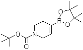 结构式 CAS# 286961-14-6, N-Boc-1,2,5,6-四氢吡啶-4-硼酸频哪醇酯; N-叔丁氧羰基-1,2,5,6-四氢吡啶-4-硼酸频哪醇酯
