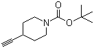 structure of CAS# 287192-97-6, 1-Boc-4-ethynylpiperidine;tert-Butyl 4-ethynylpiperidine-1-carboxylate