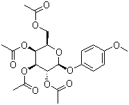 对甲氧基苯基 2,3,4,6-O-四乙酰基-beta-D-吡喃半乳糖苷分子结构 (CAS 2872-65-3)