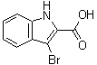 3-Bromo-1H-indole-2-carboxylic acid molecular structure (CAS 28737-33-9)