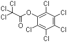 structure of CAS# 2879-60-9, Pentachlorophenyl trichloroacetate