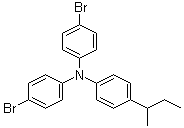 structure of CAS# 287976-94-7, 4-Bromo-N-(4-bromophenyl)-N-(4-sec-butylphenyl)aniline