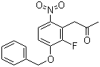 结构式 CAS# 288385-98-8, 3-乙酰甲基-1-苄氧基-2-氟-4-硝基苯