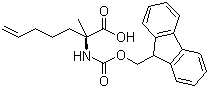 (2S)-2-[[(9H-Fluoren-9-ylmethoxy)carbonyl]amino]-2-methyl-6-heptenoic acid molecular structure (CAS 288617-73-2)