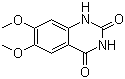 结构式 CAS# 28888-44-0, 6,7-二甲氧基-2,4-喹唑啉二酮