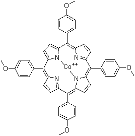 structure of CAS# 28903-71-1, Cobalt tetramethoxyphenylporphyrin;Cobalt (II) meso-tetramethoxyphenylporphine; Tetra(4-methoxyphenyl)porphine cobalt complex