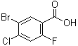 5-Bromo-4-chloro-2-fluorobenzoic acid molecular structure (CAS 289038-22-8)