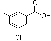 结构式 CAS# 289039-25-4, 3-氯-5-碘苯甲酸